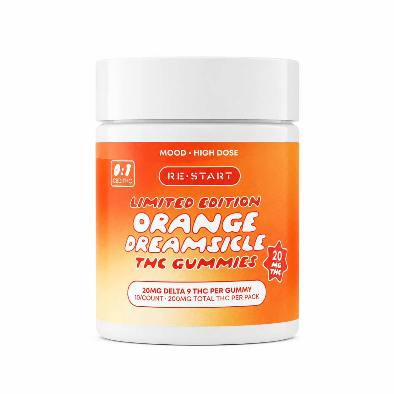 SAVE 15% 20MG THC Gummies - Orange Dreamsicle / 10-ct (Reg. $45)